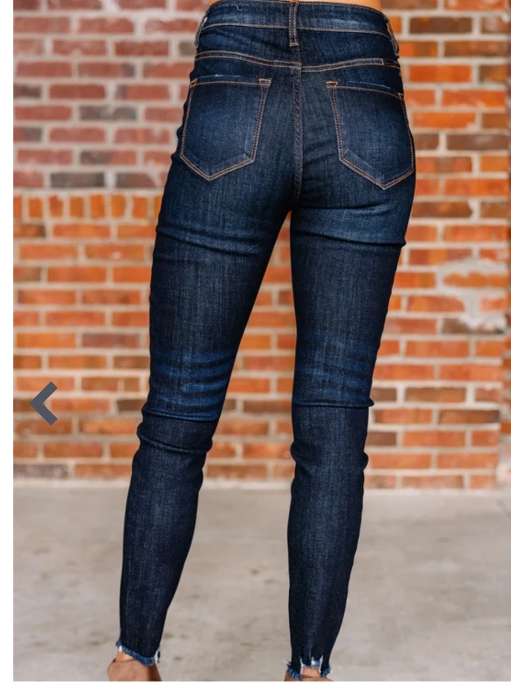 KanCan Dark Blue High-Rise Button-Fly Skinny Jeans - Picture 2 of 8